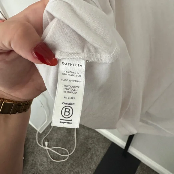 Athleta White Twist-Front Tank Top - Picture 4 of 4